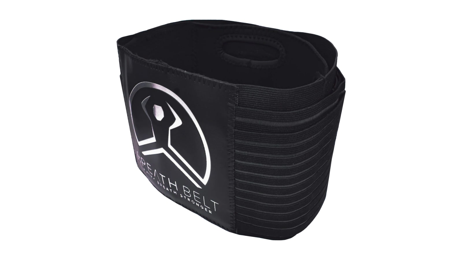 The Breath Belt - Black / Silver | Rogue Fitness